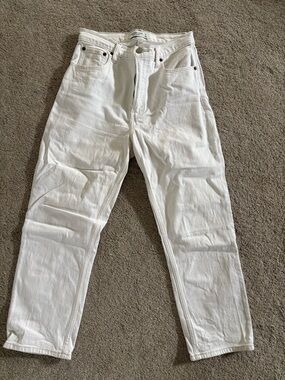Abercrombie & Fitch AnkleStraight White Jeans